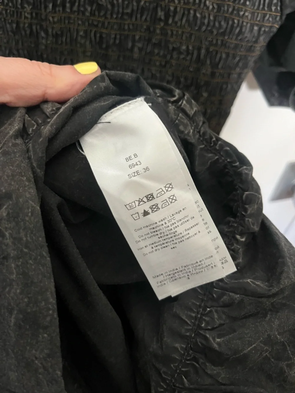 GANNI Garment Dyed Cotton Mini Smock - Picture 5 of 5